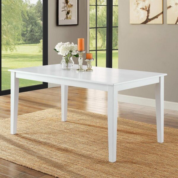 Better Homes and Gardens Bankston Dining Table, White