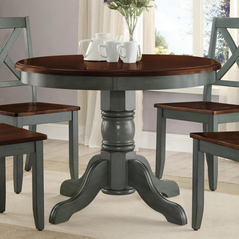 Better Homes and Gardens Cambridge Place Dining Table, Blue and Mocha Finish - Image 3