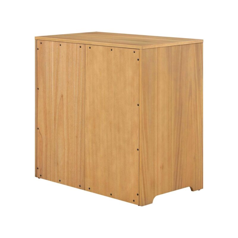 Better Homes and Gardens Aster Bar Cabinet with Solid Wood Frame, Natural Oak finish, by Dave and Jenny Marrs - Image 9