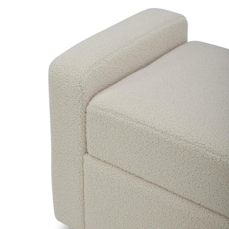 Better Homes and Gardens Springwood 55.12  Storage Bench, Cream - Image 4