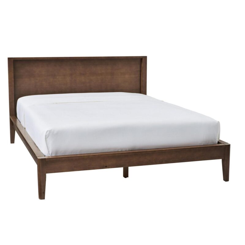 Better Homes and Gardens Ezra No Tool Bed, Queen, Walnut Finish - Image 5
