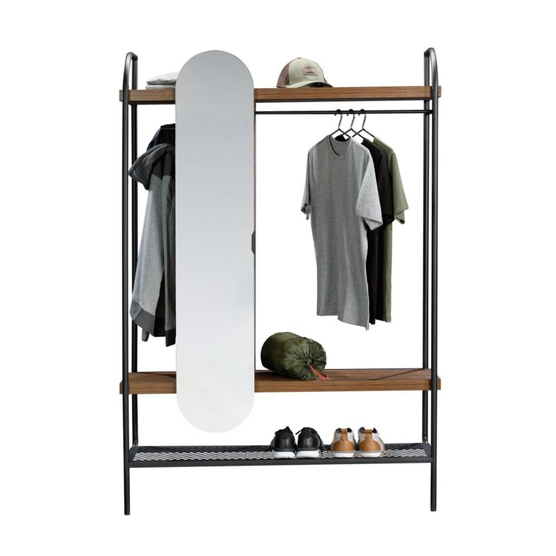 Better Homes and Gardens Lindon Place Hanging Wardrobe, Vintage Oak Finish - Image 11