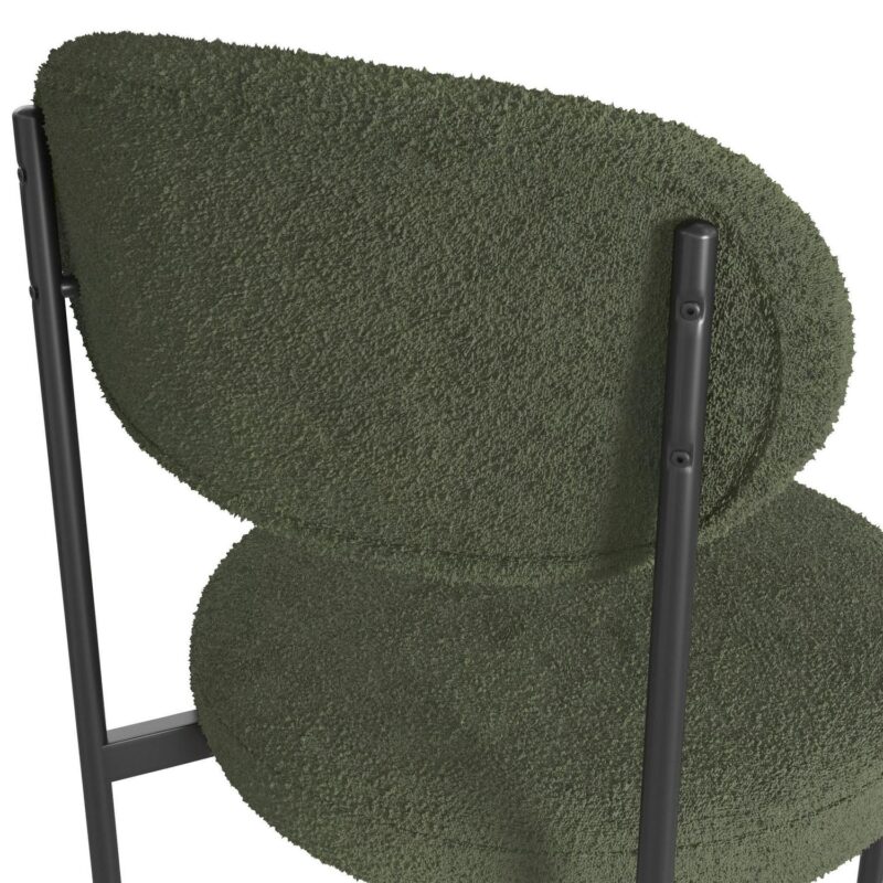 Better Homes and Gardens Boucle Dining Chairs, Olive, 2 Pack - Image 11