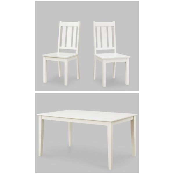 Better Homes and Gardens Bankston 5-Piece Dining Set, White