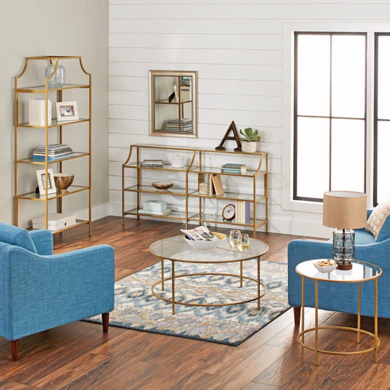 Better Homes and Gardens Nola Console Table, Gold Finish - Image 7