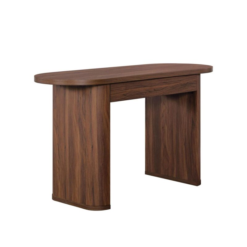 Better Homes and Gardens Juliet Oval Writing Desk, Walnut Finish - Image 2
