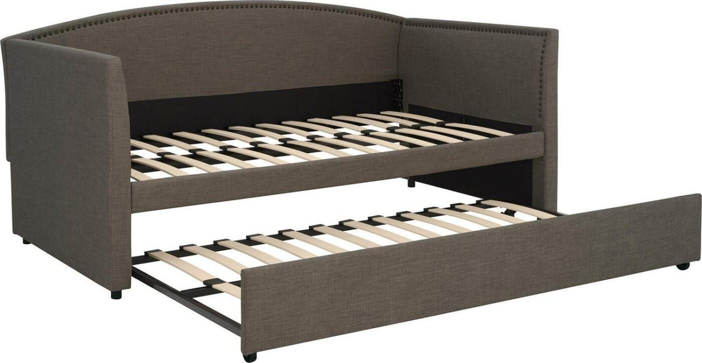 Better Homes and Gardens Grayson Daybed and Trundle, Twin Size, Gray Linen - Image 11