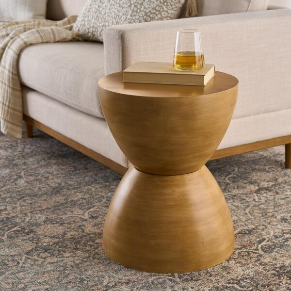 Better Homes and Gardens James Wood End Table, Light Honey Finish