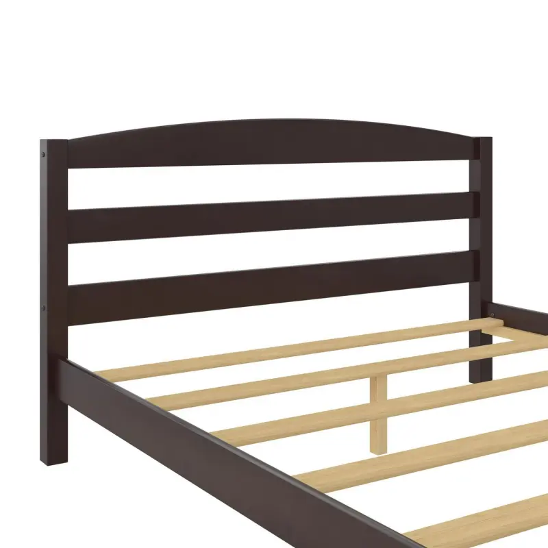 Better Homes and Gardens Leighton Solid Wood Platform Bed Frame, Full, Espresso - Image 11