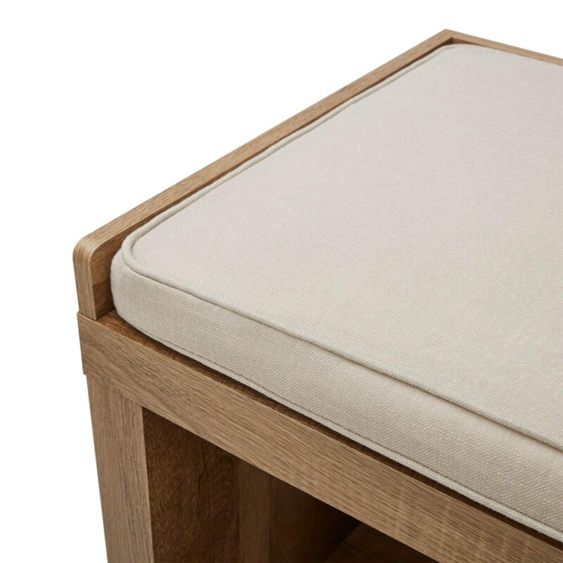 Better Homes and Gardens 4-Cube Shoe Storage 58.39  Bench, Weathered - Image 4