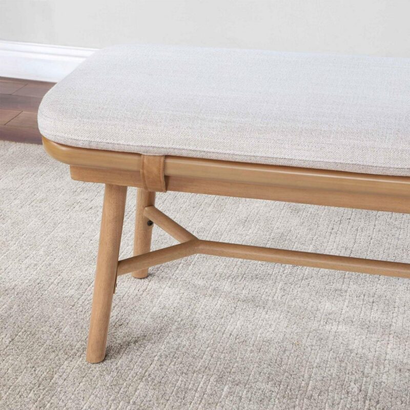 Better Homes and Gardens Springwood Dining Bench, Natural Finish - Image 6