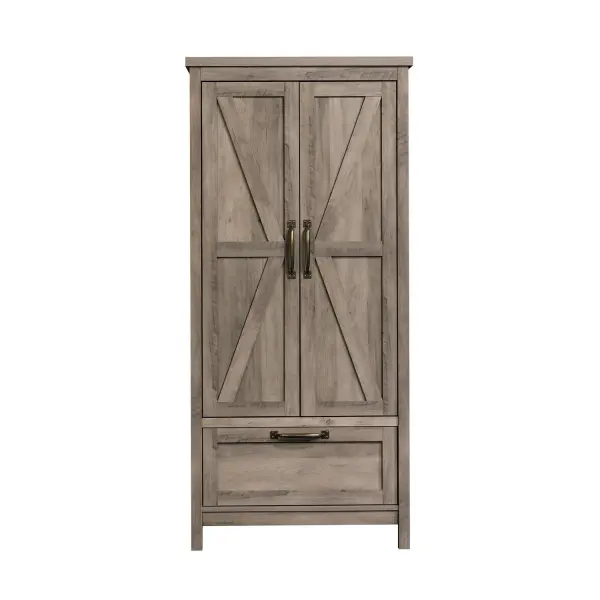 Better Homes and Gardens Modern Farmhouse Armoire, Rustic Gray Finish