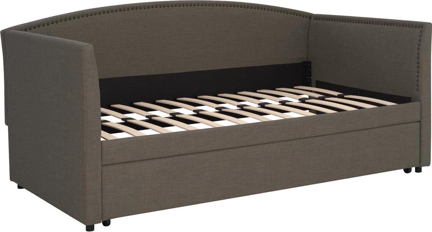 Better Homes and Gardens Grayson Daybed and Trundle, Twin Size, Gray Linen - Image 12