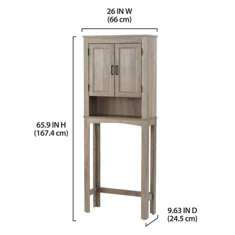Better Homes and Gardens 26  W over the Toilet Space Saver Shelves, for Adult and Kid Toiletries, Gray - Image 2