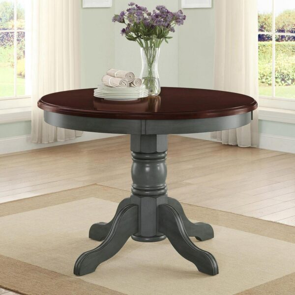 Better Homes and Gardens Cambridge Place Dining Table, Blue and Mocha Finish