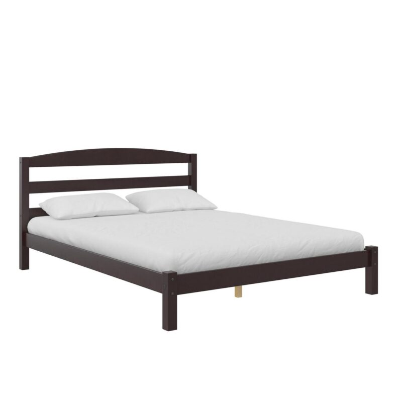 Better Homes and Gardens Leighton Solid Wood Platform Bed Frame, Full, Espresso - Image 4