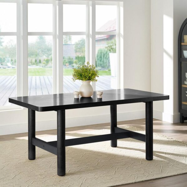 Better Homes and Gardens Adlin 70  Adjustable Dining Table, Charcoal