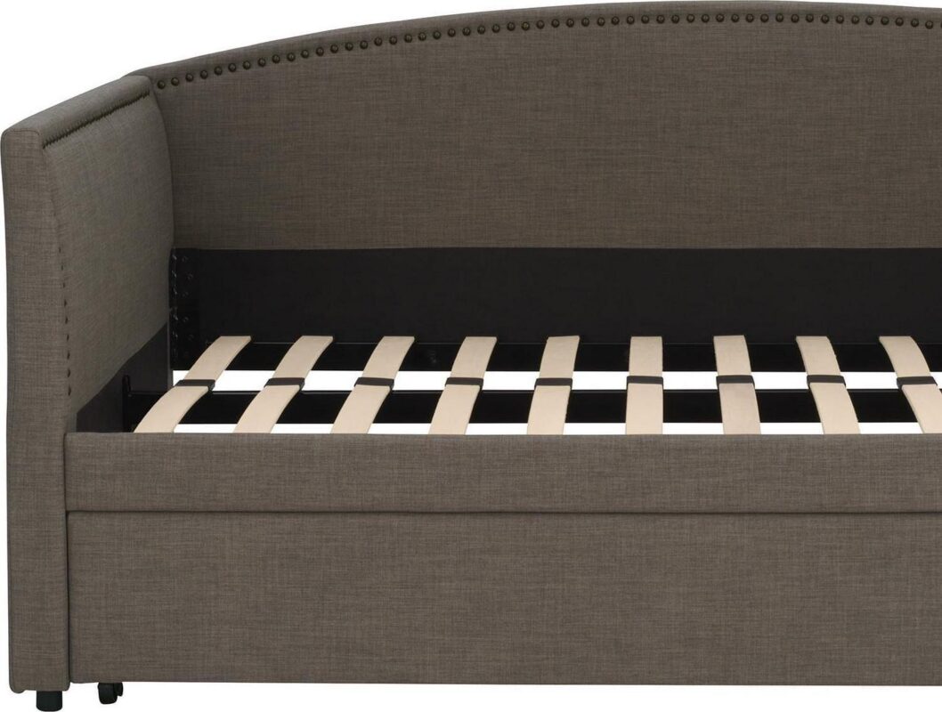 Better Homes and Gardens Grayson Daybed and Trundle, Twin Size, Gray Linen - Image 14