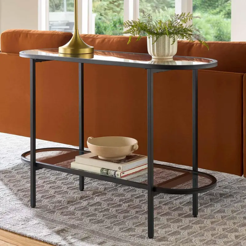 Better Homes and Gardens Nola Console Table, Black Finish - Image 3