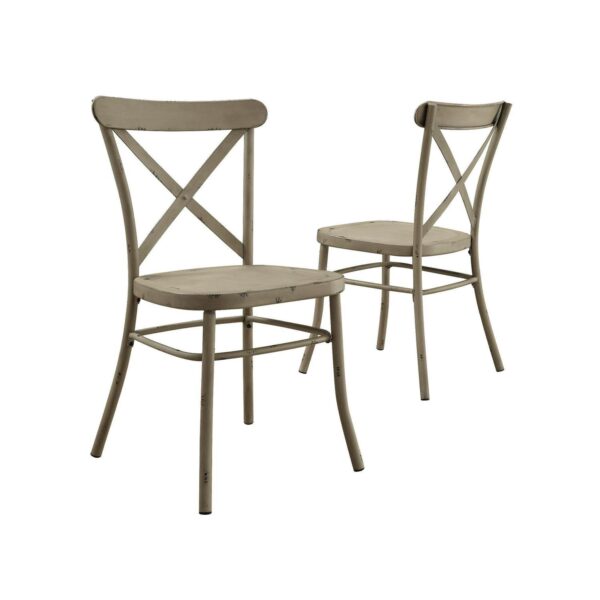 Better Homes and Gardens Collin Distressed Dining Chair, Set of 2, Light Brown Finish