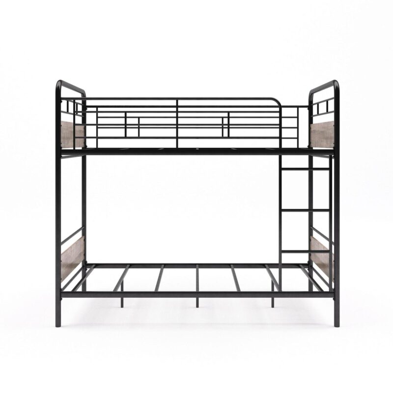 Better Homes and Gardens Anniston Twin Over Twin Bunk Bed, Metal Frame and Rustic Gray Accents - Image 9