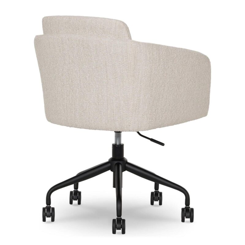 Better Homes and Gardens Juliet Office Chair, Ivory Boucle and Matte Black - Image 13