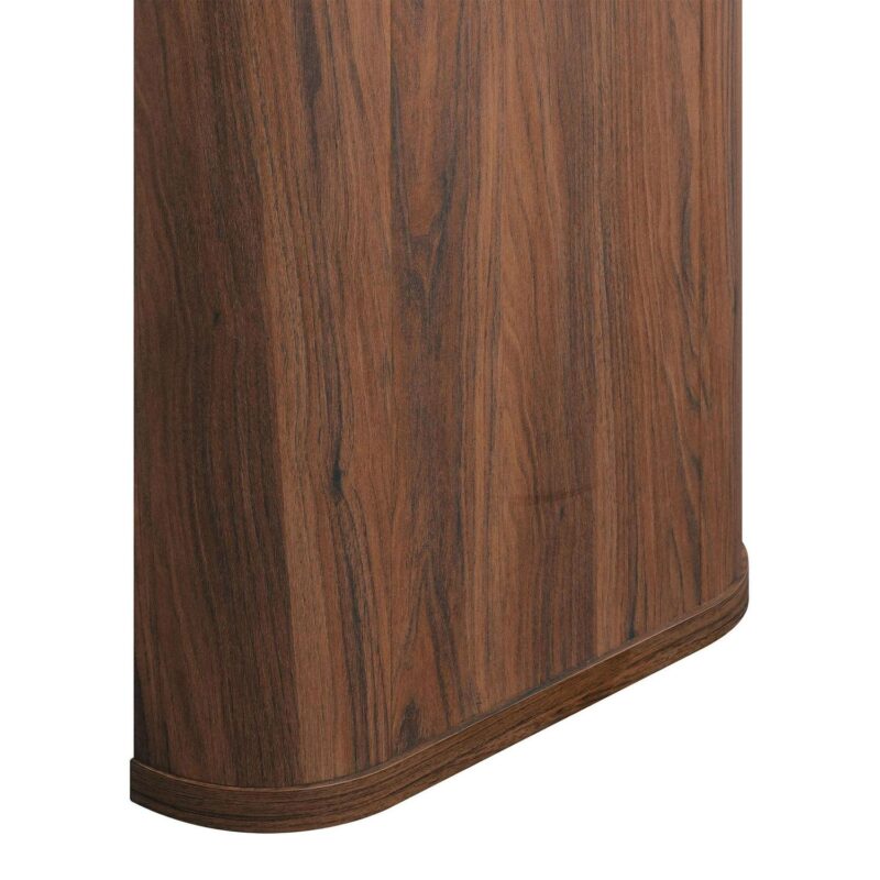 Better Homes and Gardens Juliet Oval Writing Desk, Walnut Finish - Image 5