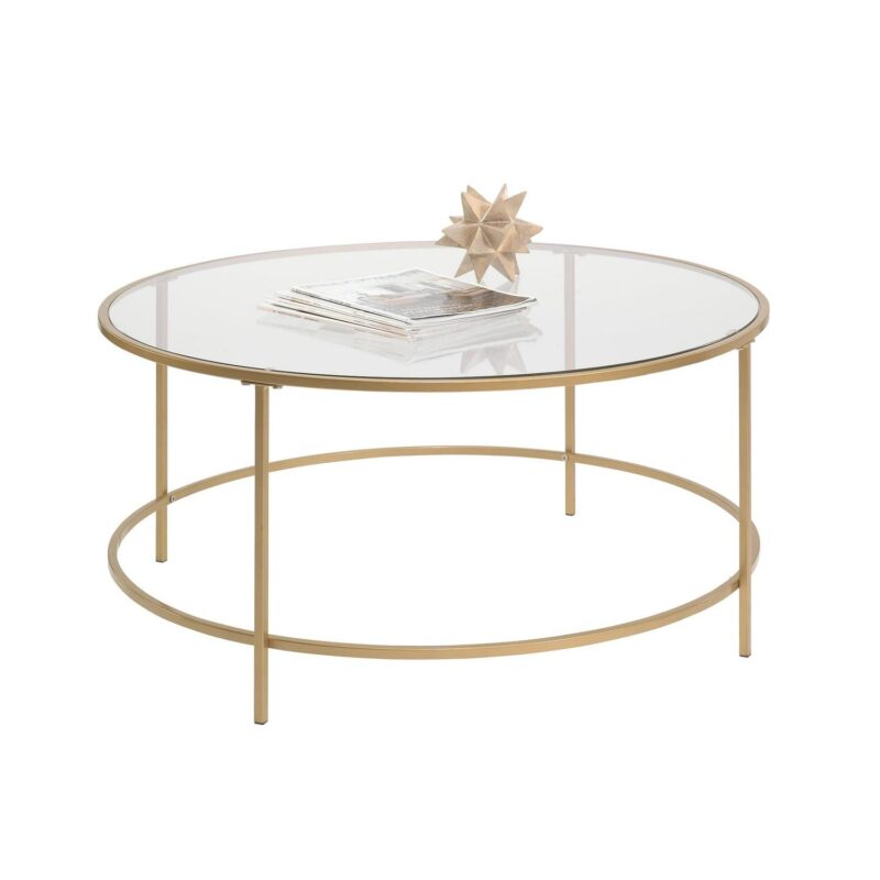Better Homes and Gardens Nola Coffee Table, Gold Finish - Image 2