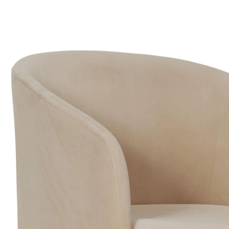 Better Homes and Gardens Wyatt Velvet Office Chair, Beige - Image 5