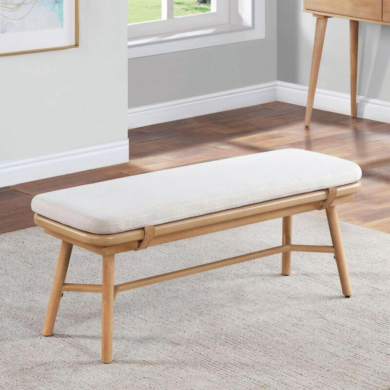 Better Homes and Gardens Springwood Dining Bench, Natural Finish - Image 3