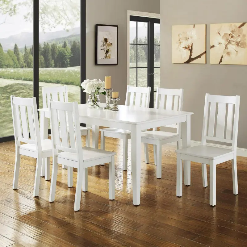 Better Homes and Gardens Bankston Dining Table, White - Image 4