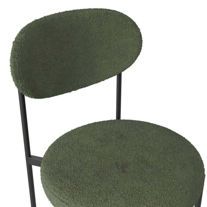 Better Homes and Gardens Boucle Dining Chairs, Olive, 2 Pack - Image 10