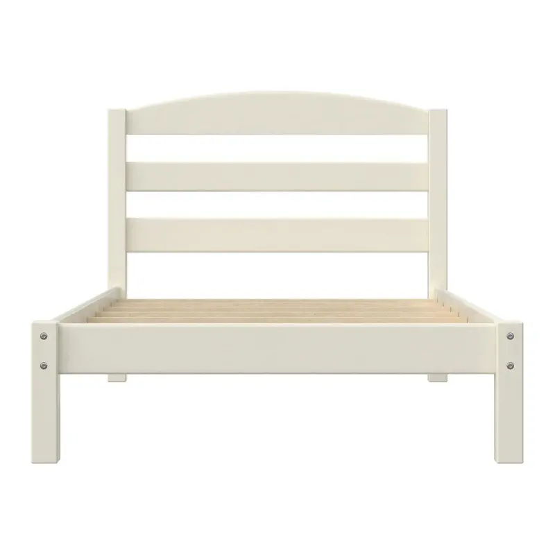 Better Homes and Gardens Leighton Bed Frame with Signature Sleep Tranquil 8-Inch Pocket Spring Mattress, Twin, White - Image 9