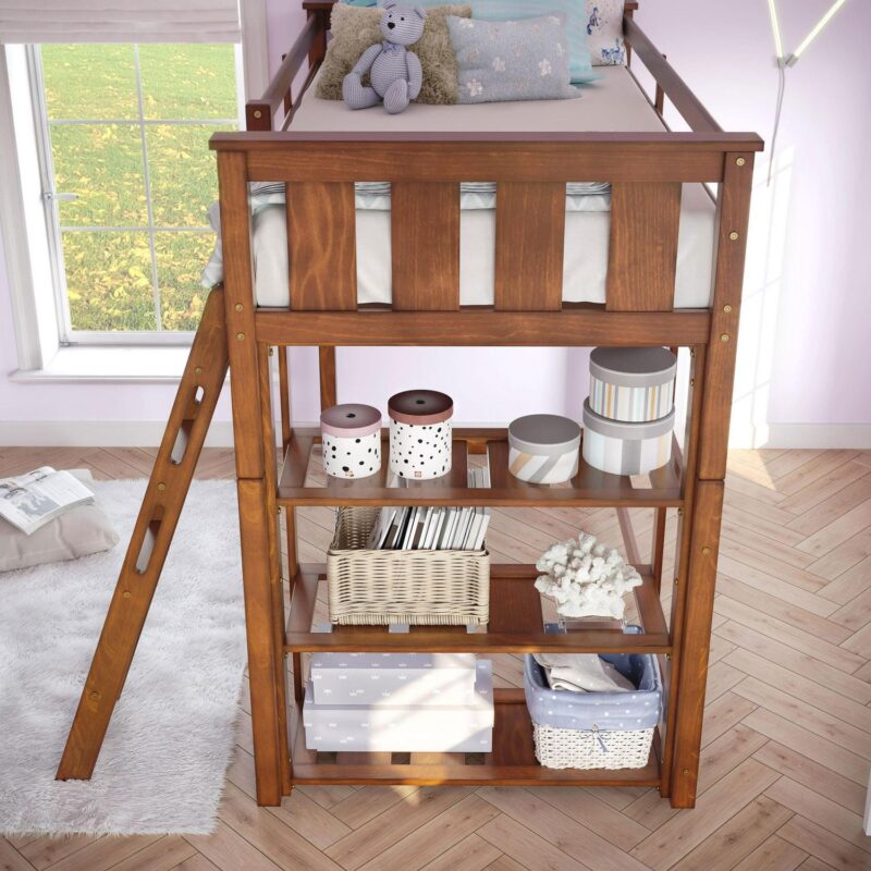 Better Homes and Gardens Kane Twin Loft Bed, Espresso - Image 9