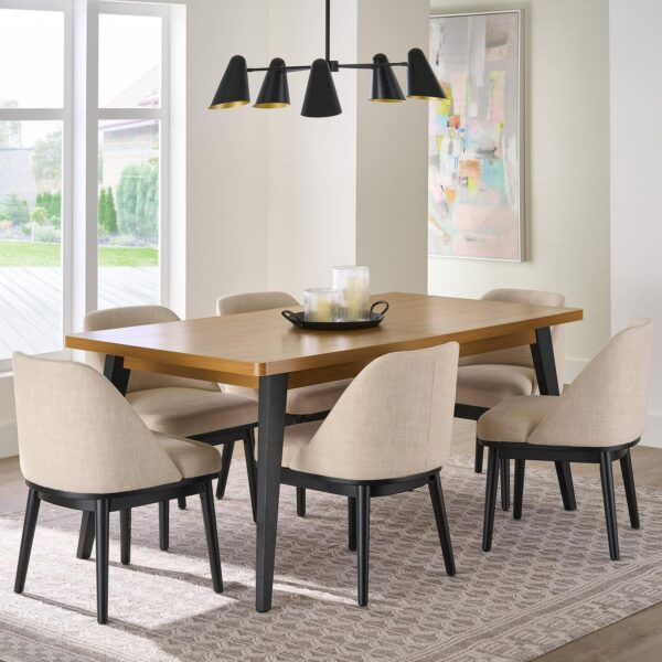 Better Homes and Gardens Nola Extendable Dining Table Light Honey Wood Finish