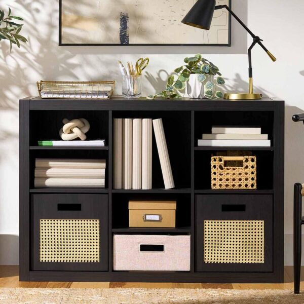 Better Homes and Gardens Springwood Adjustable Shelf Cube Storage, Charcoal Finish