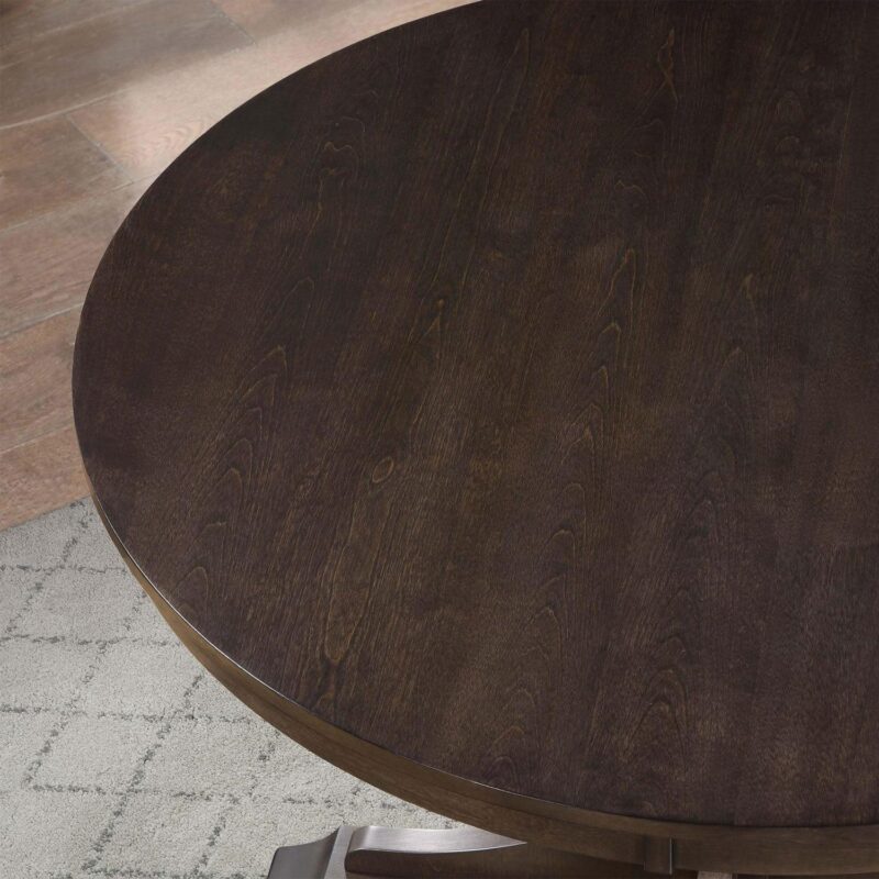 Better Homes and Gardens Canton Round Dining Table, Tobacco Oak Finish - Image 5