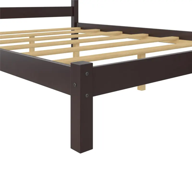 Better Homes and Gardens Leighton Solid Wood Platform Bed Frame, Full, Espresso - Image 12