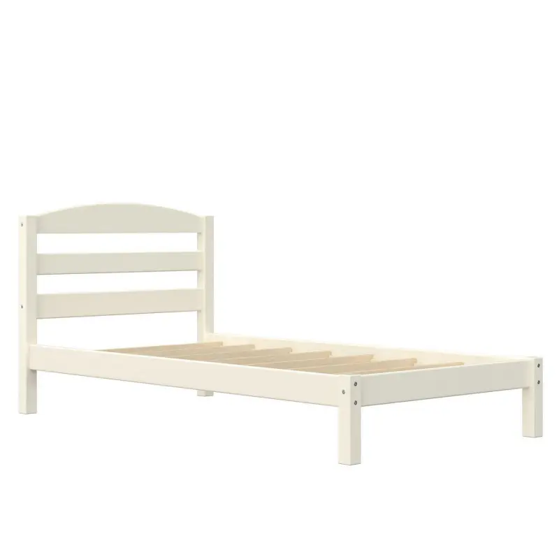 Better Homes and Gardens Leighton Bed Frame with Signature Sleep Tranquil 8-Inch Pocket Spring Mattress, Twin, White - Image 10