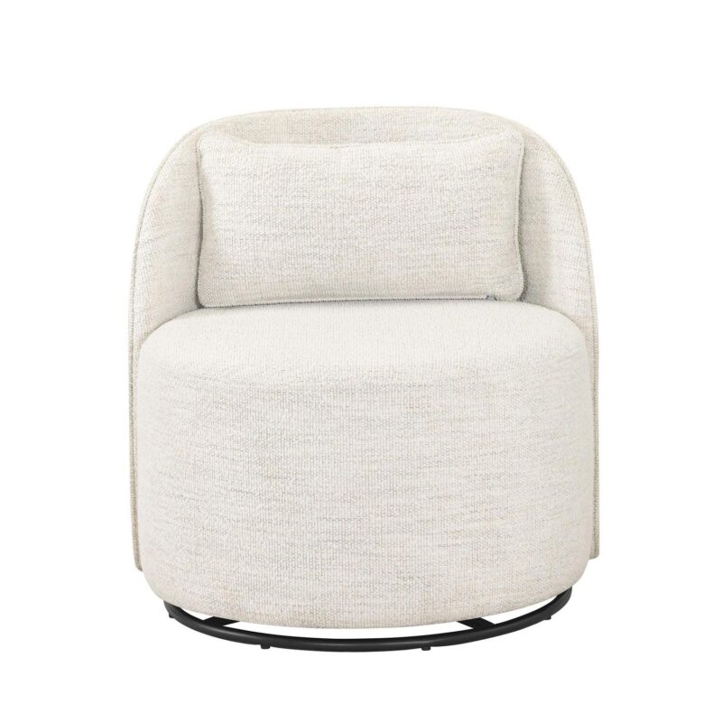 Better Homes and Gardens Juliet Modern Arch Swivel Chair, Cream Boucle - Image 8