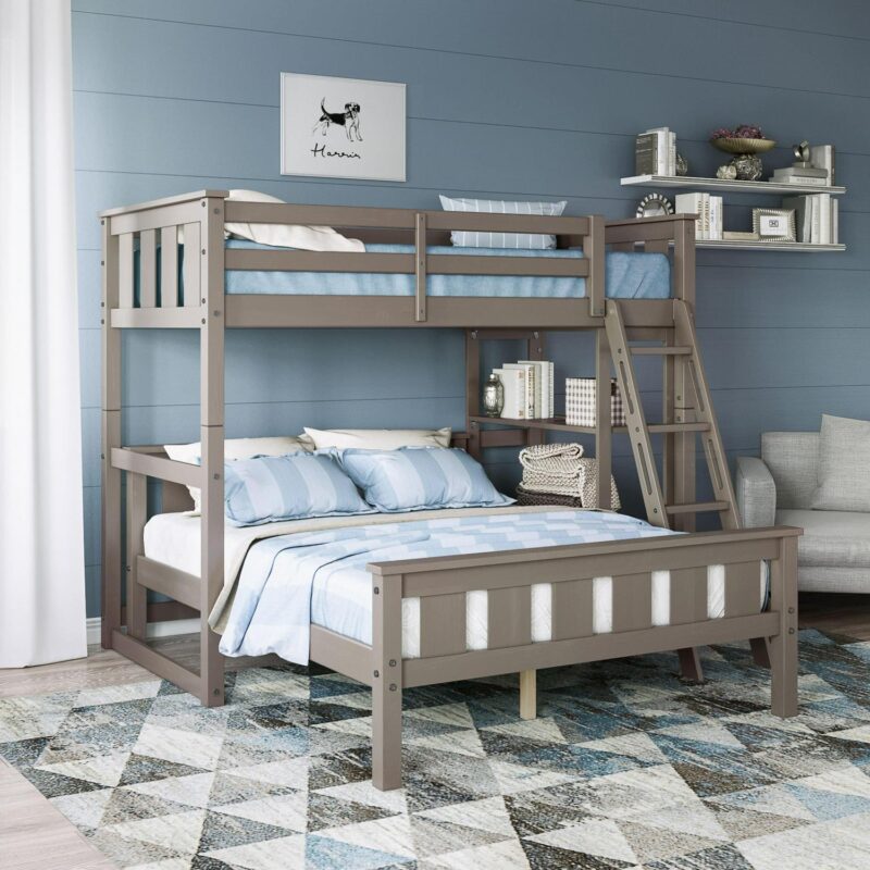 Better Homes and Gardens Kane Wooden Platform Bed, Full Size, Gray - Image 5