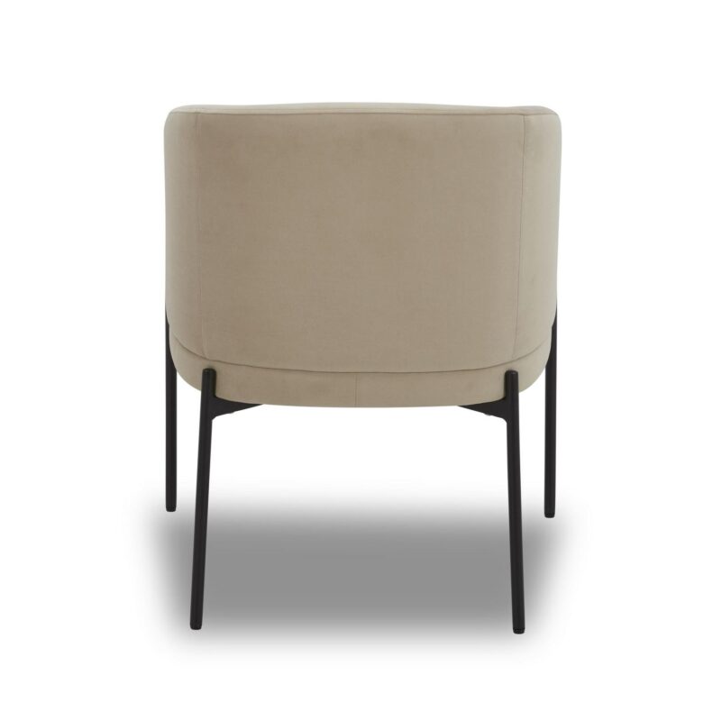 Better Homes and Gardens Wyatt Velvet Dining Chairs, Beige, 2 Pack - Image 5
