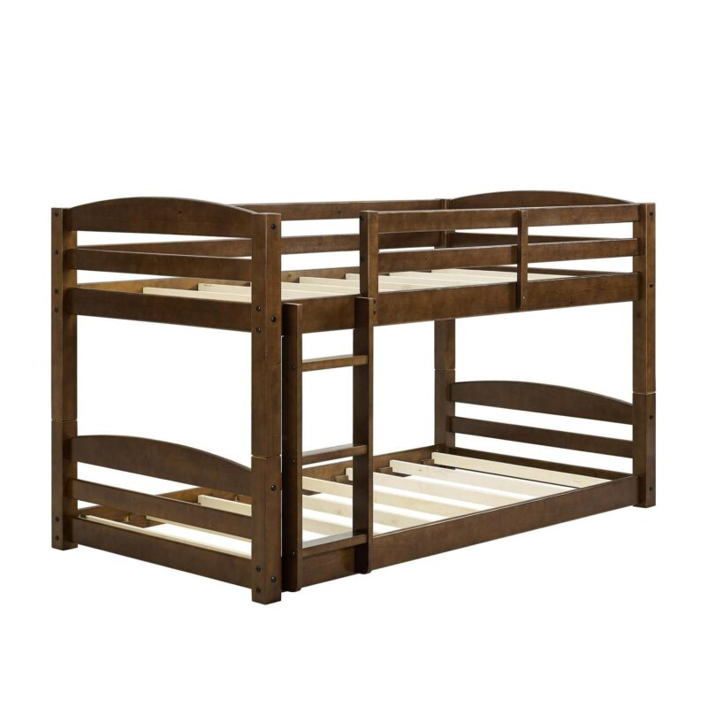 Better Homes and Gardens Tristan Twin-over-Twin Convertible Floor Bunk Bed, Mocha - Image 12