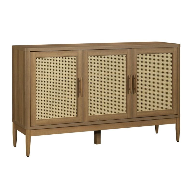 Better Homes and Gardens Springwood Caning Sideboard, Light Honey Finish - Image 3