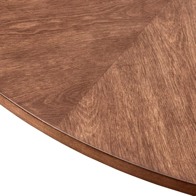 Better Homes and Gardens Wyatt Round Dining Table, Walnut Finish - Image 5