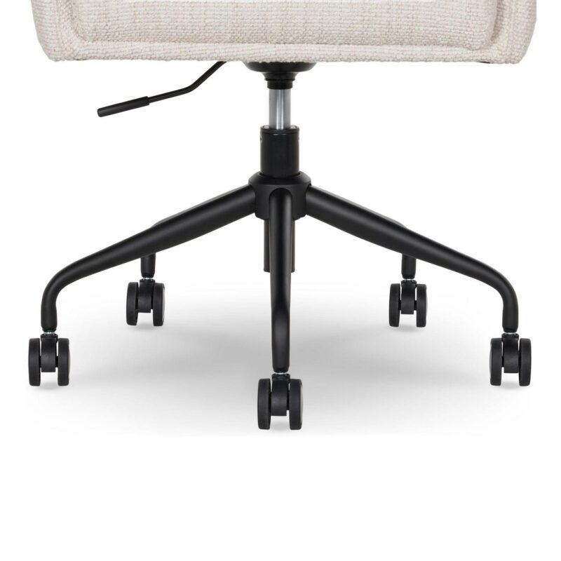 Better Homes and Gardens Juliet Office Chair, Ivory Boucle and Matte Black - Image 7