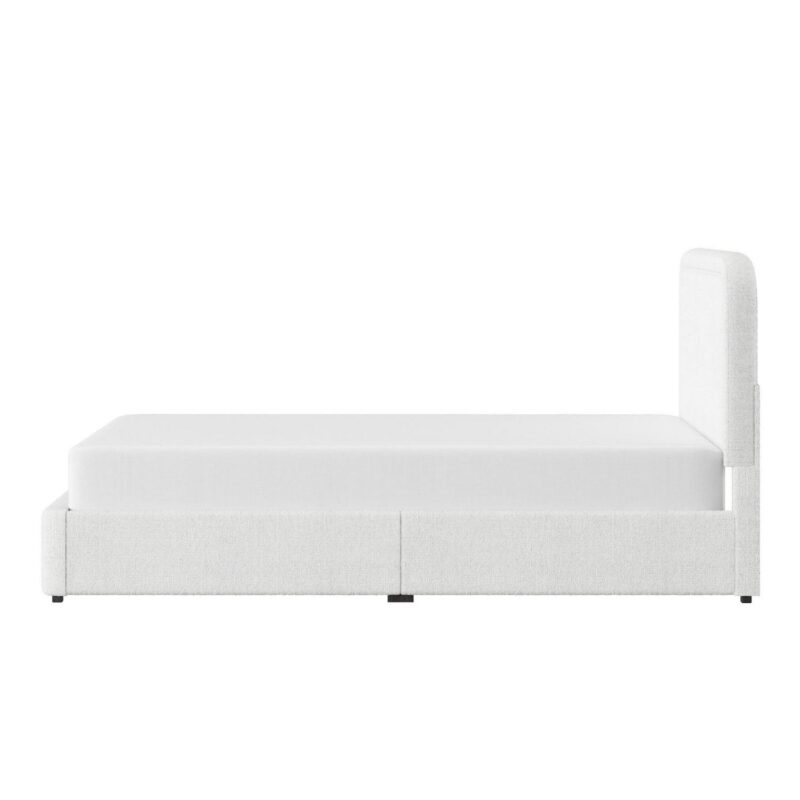 Better Homes and Gardens Juliet Queen Boucle Platform Bed, Ivory - Image 12
