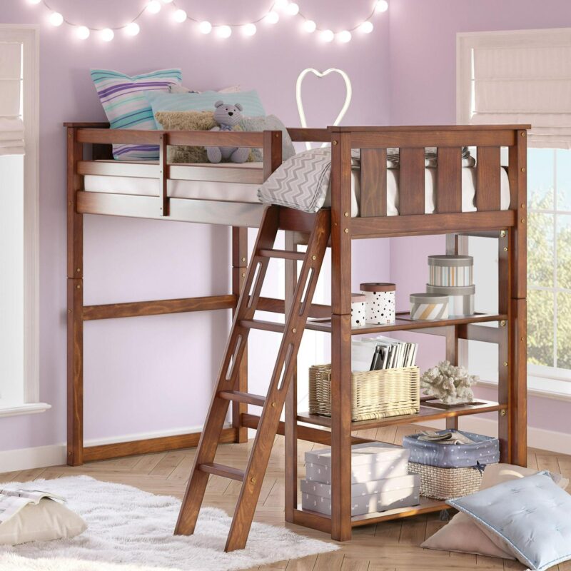 Better Homes and Gardens Kane Twin Loft Bed, Espresso - Image 10