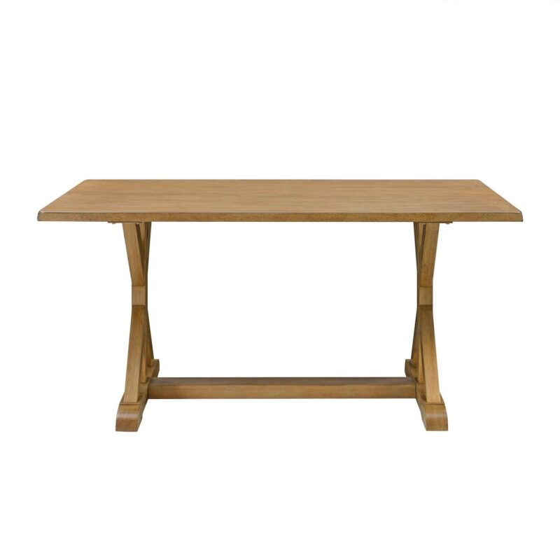 Better Homes and Gardens Modern 62 in Rectangle Solid Wood Dining Table, Light Honey - Image 8