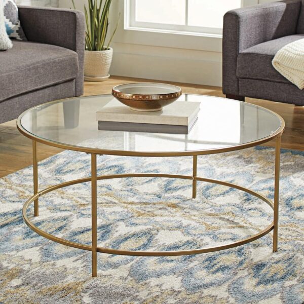 Better Homes and Gardens Nola Coffee Table, Gold Finish